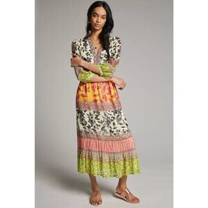 Anthropologie Vineet Bhal Ameglia Maxi Dress Large Boho Indie Festival